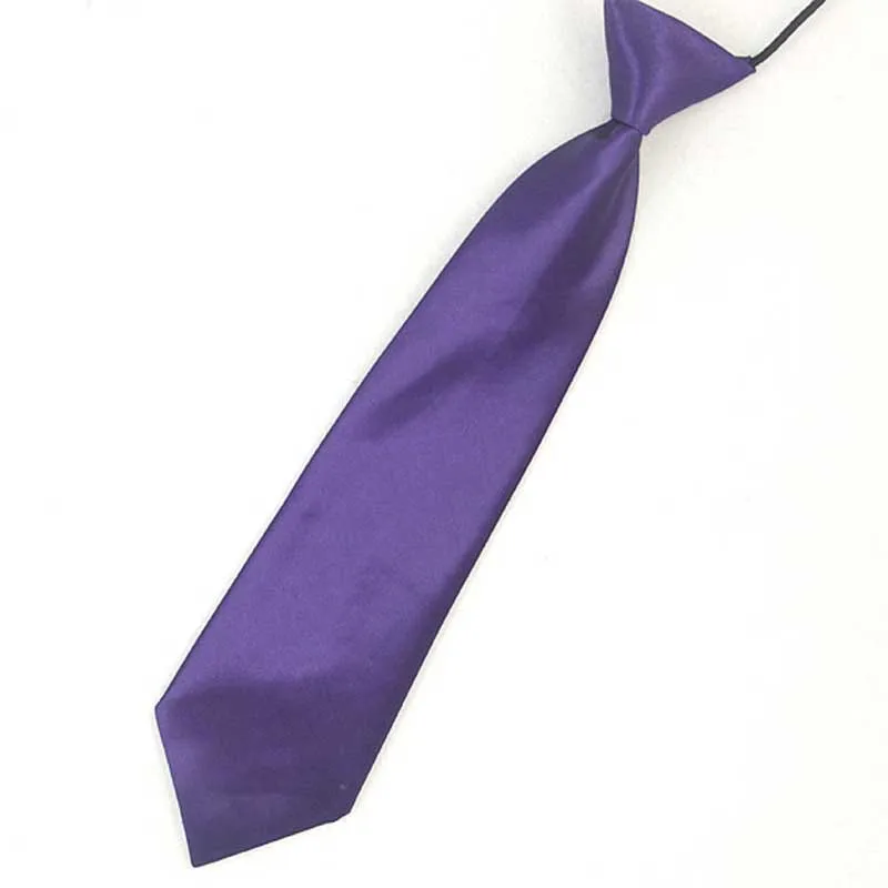 Dark Purple Однотонные галстуки-бабочки для мальчиков и девочек, школьные галстуки для детей, черные галстуки для сценических выступлений, фотографий, выпускных церемоний - Цвет: Dark Purple