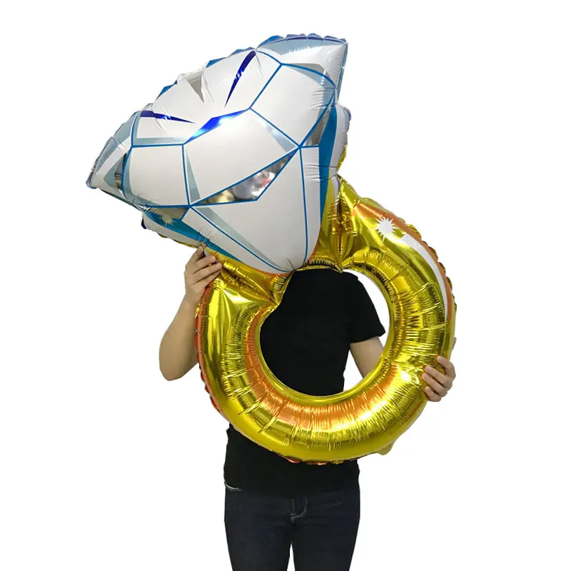 Большие Бриллиантовые гелиевые аксессуары украшения для дня рождения детский и