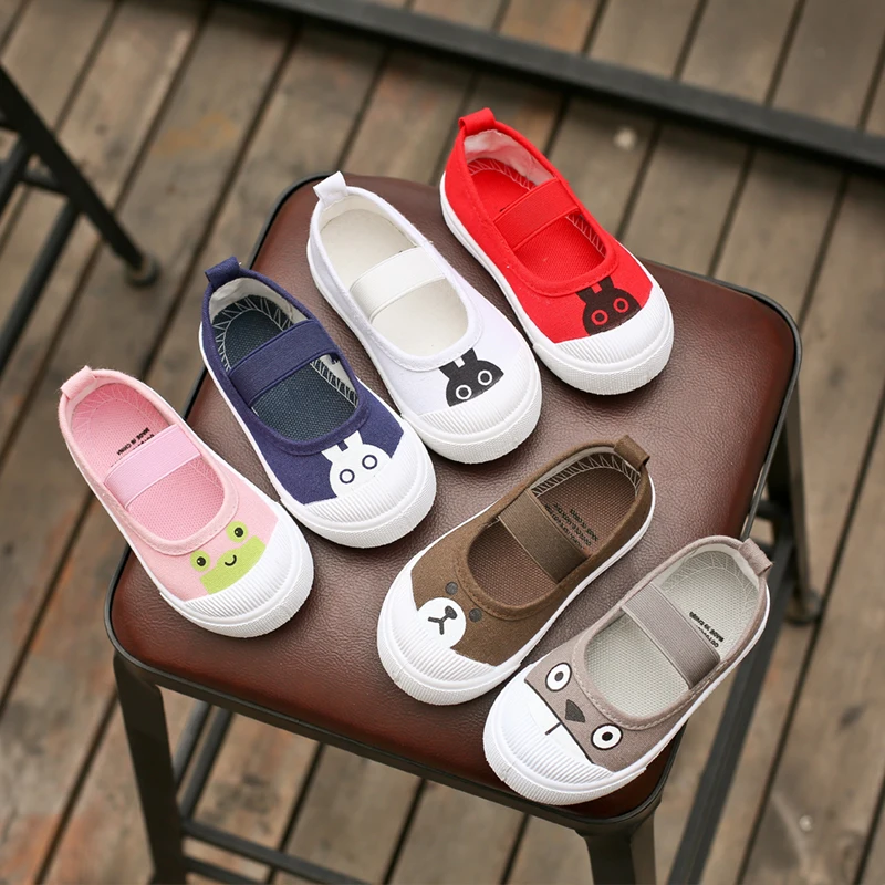 

Hot Sale 2021 Spring And Autumn Children's Animal Print Canvas Shoes Girls Casual Shoes Boys Girls Shoes No-Slip