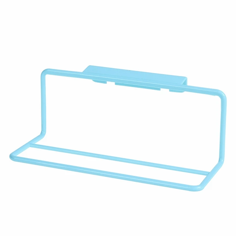 Single Hanger blue 1 шт., прочный держатель для хранения в ванной, на кухне, для шкафа, вешалки, высокое качество, пластиковая вешалка для полотенец, подвесной держатель, Органайзер - Цвет: Single Hanger blue
