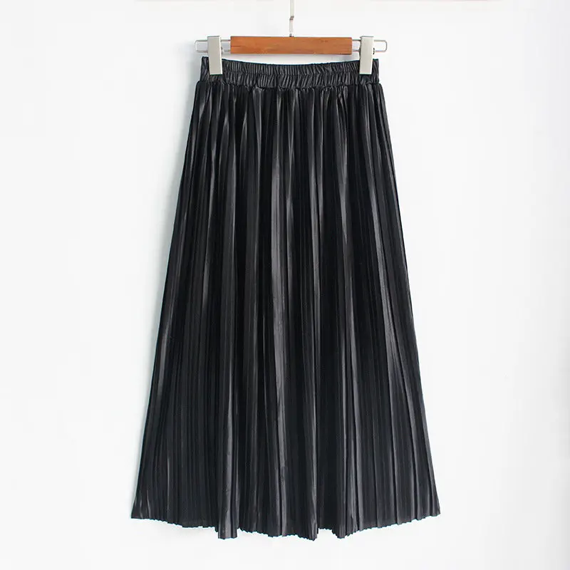 

Women summer Pleated Skirt Vintage High Waist Tutu Skirts Womens Saia Midi Rokken 2016 Summer Style Femme Skirt C0708
