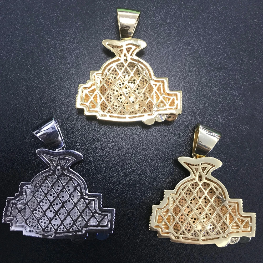 Шикарная сумка для денег KING CZ кулон Биткоин золотой серебряный цвет розовое