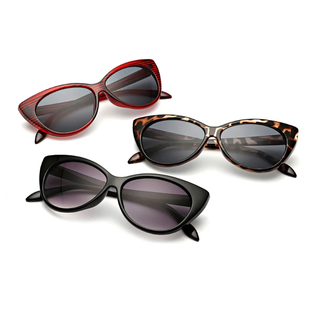 Женские Модные солнцезащитные очки кошачий глаз легкие с защитой UV400
