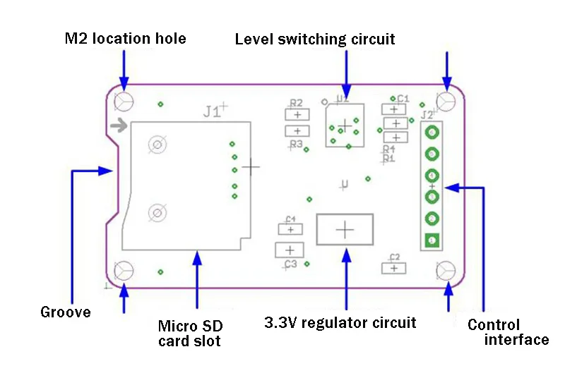 Адаптер карты Micro SD модуль SPI интерфейс Мини TF кард-ридер для Arduino