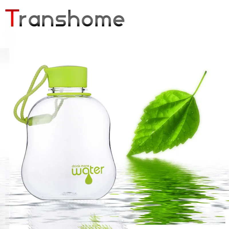 Transhome портативная Спортивная бутылка для воды пластиковая 350 мл питьевой