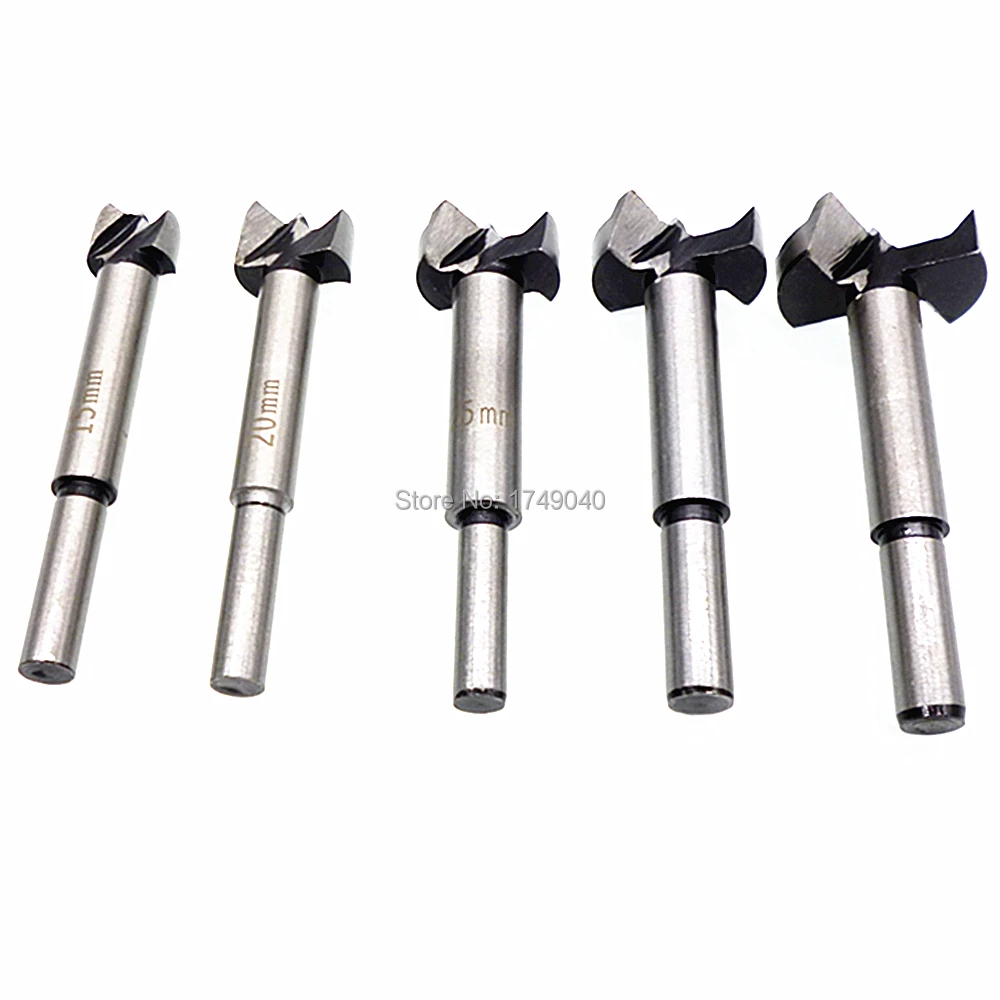 5 шт. пробочное сверло набор петель отверстие расточной резец деревянные сверла 15