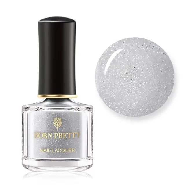 BORN PRETTY Crystal Sand лак для ногтей 6 мл Блестящий жидкий лак скраб пыль лак для ногтей - Цвет: Crystal Sand Top Coa