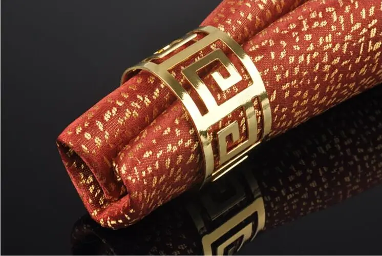 6 шт./лот Западный китайский Континентальный полый узор пряжка кольцо для