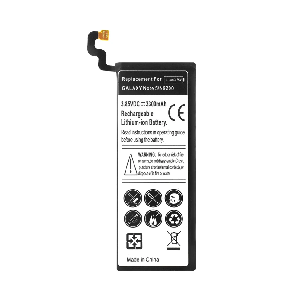 YCDC 3 85 v EB BN920ABE 3300mAh V литий ионный аккумулятор для SAMSUNG Galaxy Note 5/SM N9200/SM N920T/SM N920P/SM