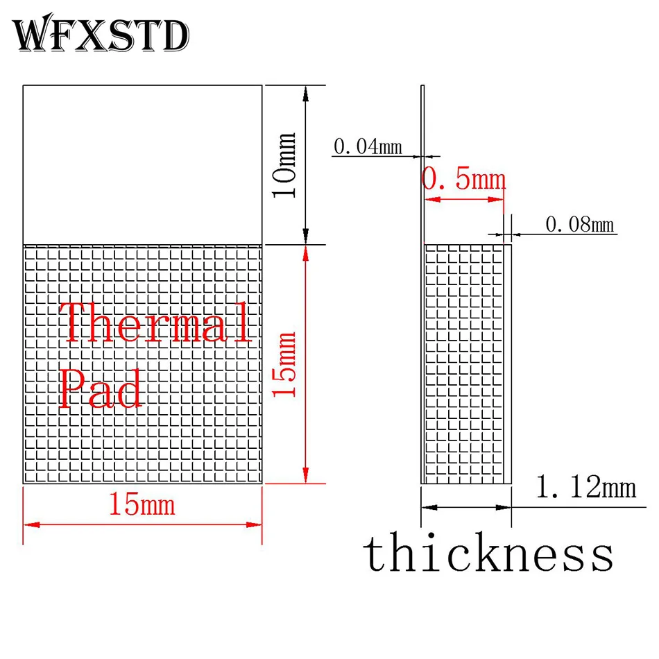 Силиконовая термальная прокладка 100 * flex720 0 5 мм для США LAIRD notebook graphics memory Beiqiao Thermal