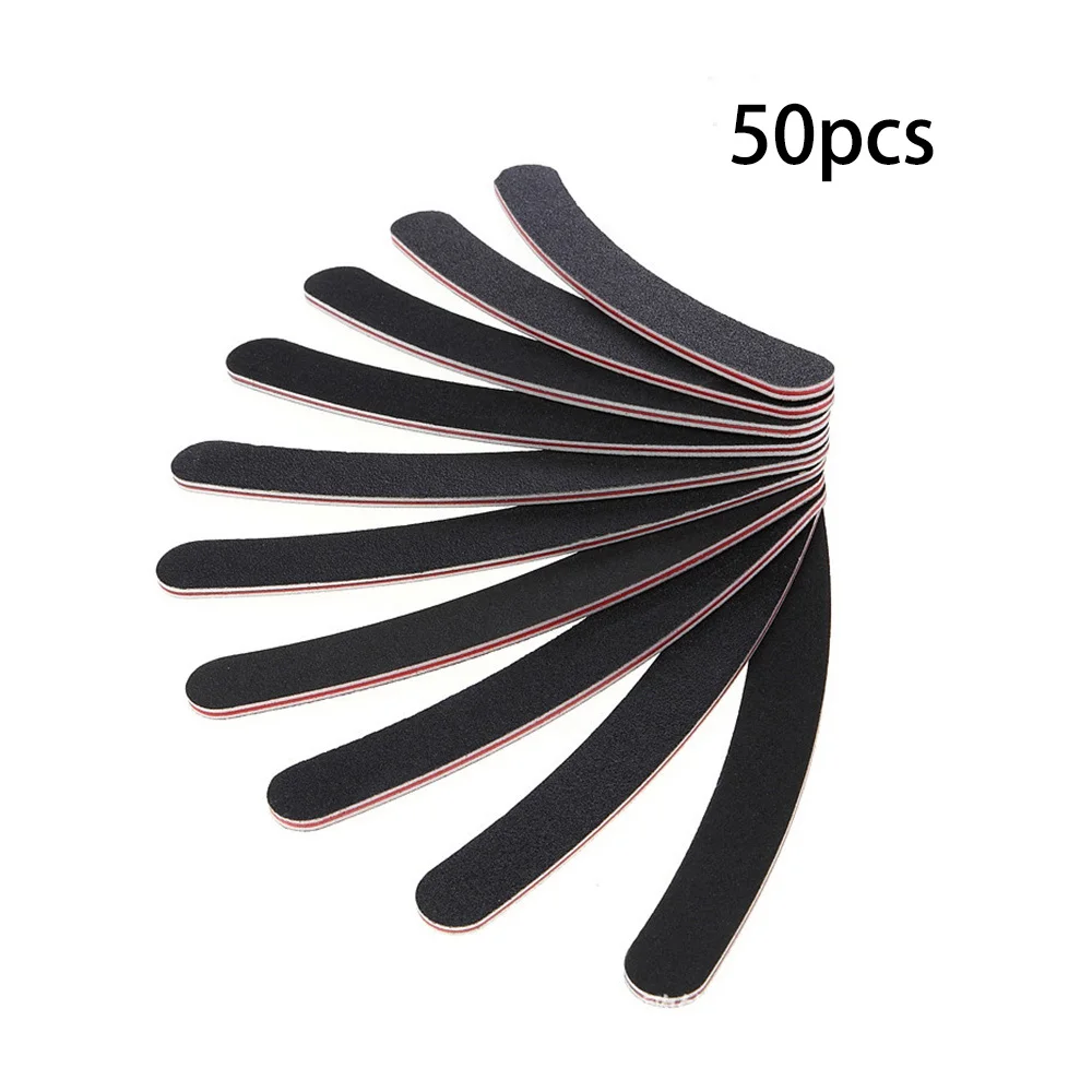 50PCS set 4 50 шт. пилок для ногтей, буфер для гель-лака, для удаления кутикулы, 100/180 триммер, лайма, буферы, набор, маникюрный набор для шлифовки, пилочка для ногтей - Цвет: 50PCS set 4