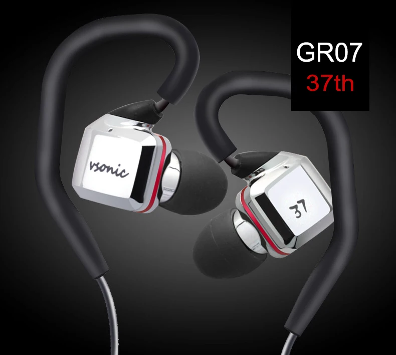 VSONIC GR07 37th anniversary limited edition наушники-вкладыши профессиональные шумоизоляционные HIFI наушники