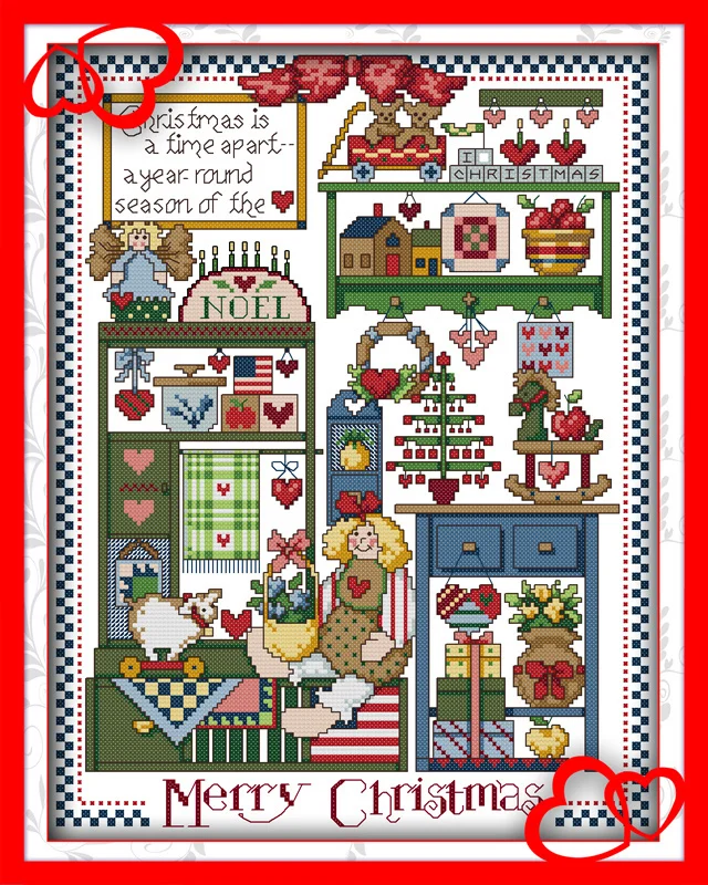 Рождественские подарки игрушка декоративные картины рассчитаны на холст DMC 11CT 14CT