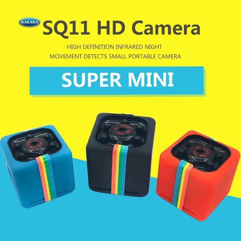 Мини камера ночного видения SQ11 12MP HD 1080P DVR высокой четкости Micro Comcorder Red|Камеры