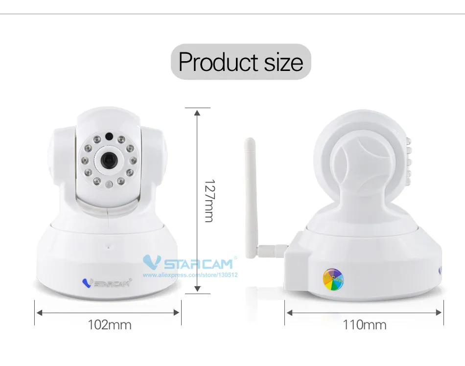 VStarcam HD 720P Wifi IP камера с использованием Приложения eye4 CCTV Wifi камера с поддержкой карты 128 ГБ, беспроводная камера ночного видения P2P Onvif Cam C7837WIP