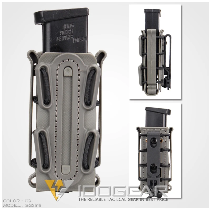 IDOGEAR Molle пистолет маг военный подсумок набор кобура Fastmag Зажим для ремня пластиковый molle Чехол страйкбол оболочка Mag набор