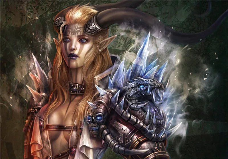 Полный квадрат 5D Сделай Сам Алмазная вышивка картина крестиком фантазия ведьма