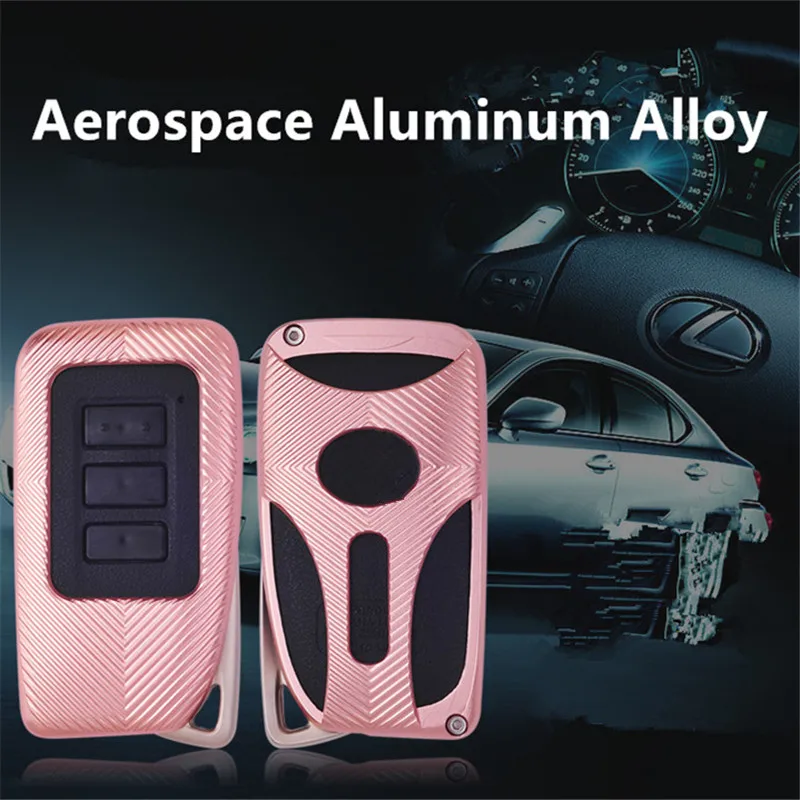 Чехол для автомобильного ключа из алюминиевого сплава металла и кожи чехол Lexus IS