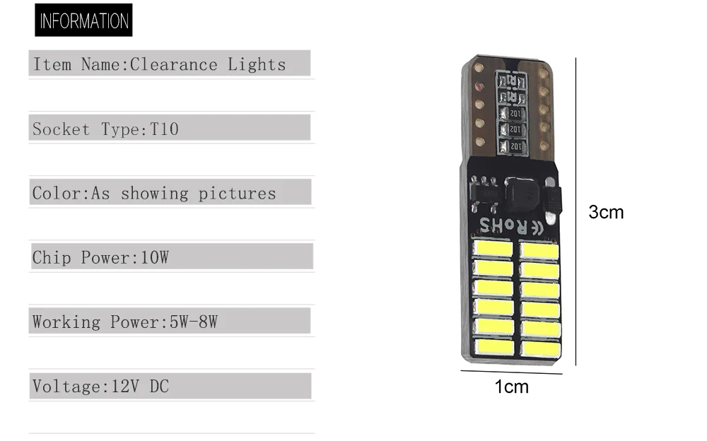 Автомобиль 1 шт. T10 светодиодный 4014 24 SMD 24smd парковочный светильник, дверной светильник для чтения, светильник s лампочка источника, задний светильник