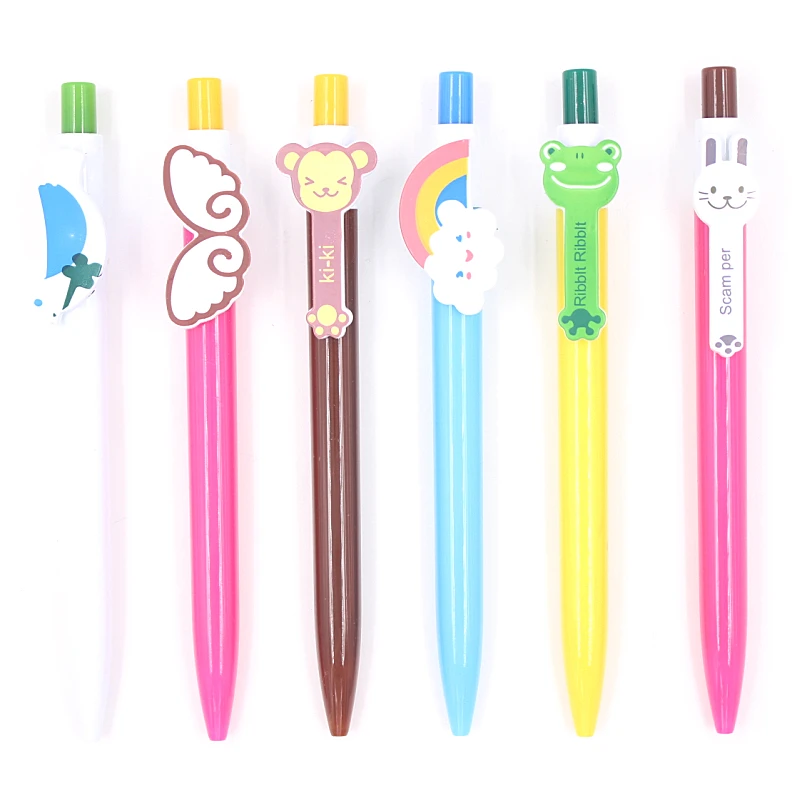 Jonvon Satone 60 Pcs Kawaii Cartoon Ballpoint Pens Cute Lovely Cat Bird Ball Pen Plastic School Supplies Korean Stationery Gifts