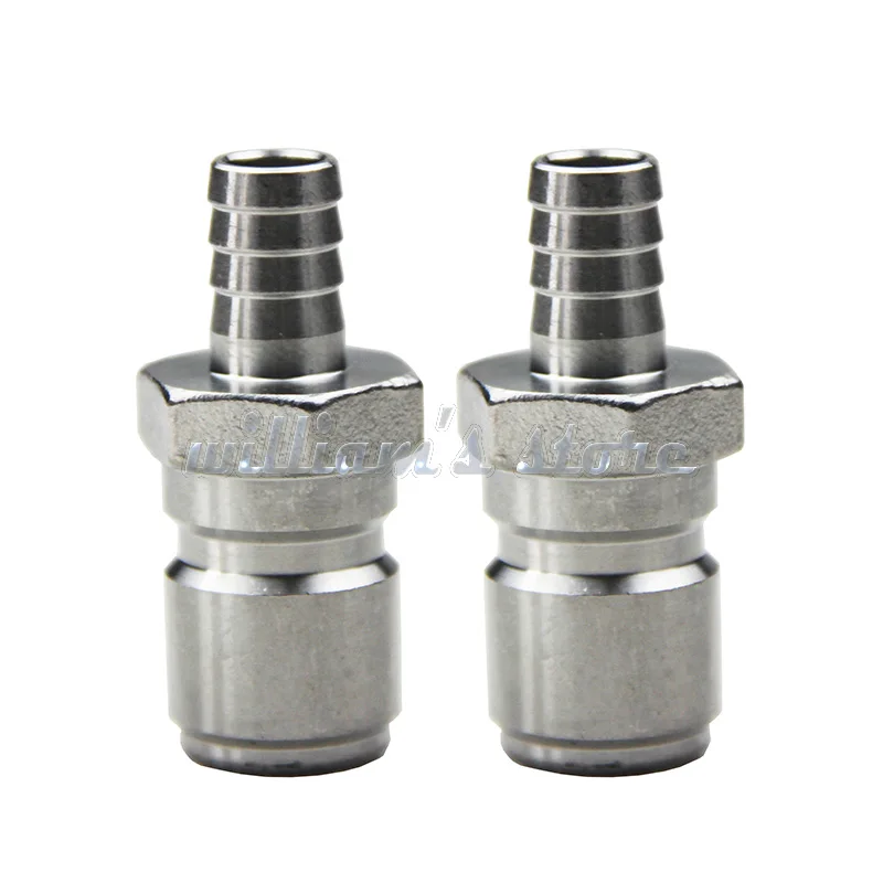 Быстроразъемный штуцер из нержавеющей стали 2 шт. 3/8 дюйма для домашнего