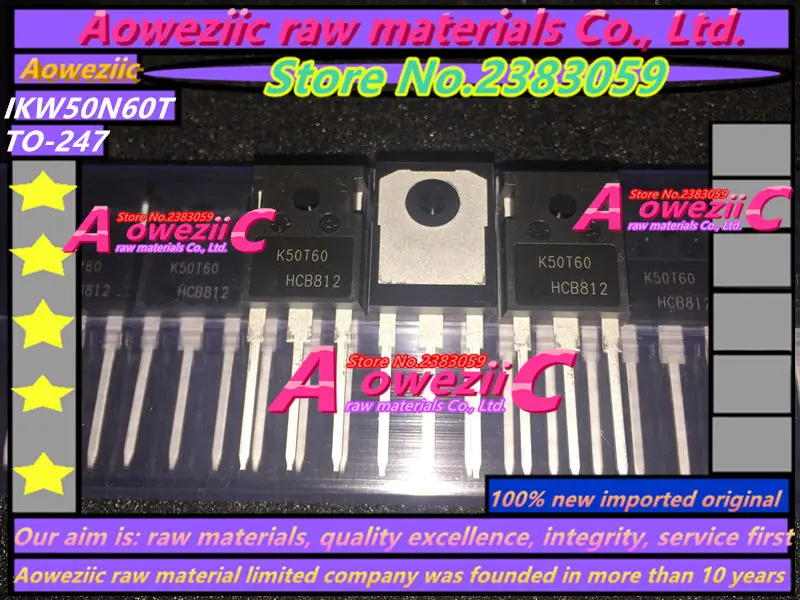 Aoweziic+ 100 импортный IKW50N60T K50T60 до-247 Триод IGBT трубка 50A600V канал N