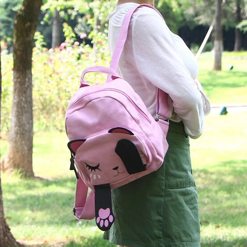 Милый маленький рюкзак для подростков девочек с забавным котам рюкзаки