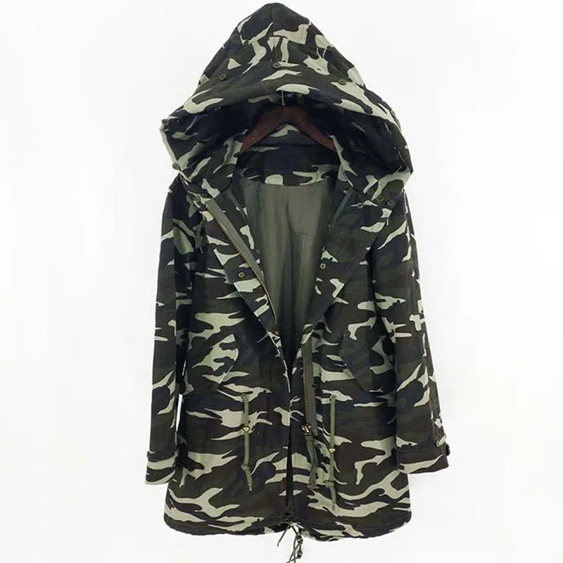Женское длинное пальто с капюшоном водонепроницаемая парка в уличном стиле