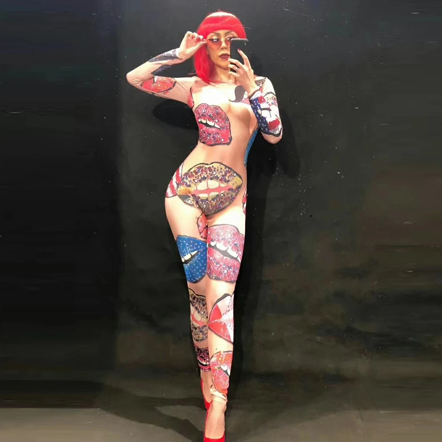 Женский мужской певец сценический костюм женские мужские комбинезоны Одежда для