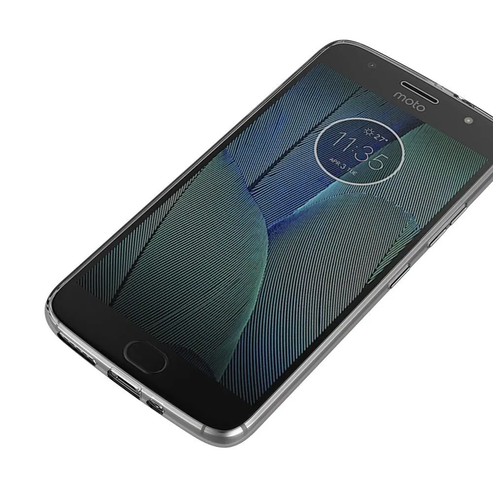 for Motorola Moto G5s (5.2 inch) Ultra Thin Soft Silicone TPU Rubber Gel Bumper Transparent Back Cover Clear Phone Case |