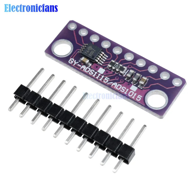 Модуль ADS1115 16 бит IIC I2C 4-канальный ADC с усилителем усиления Pro 2 в до 5 В