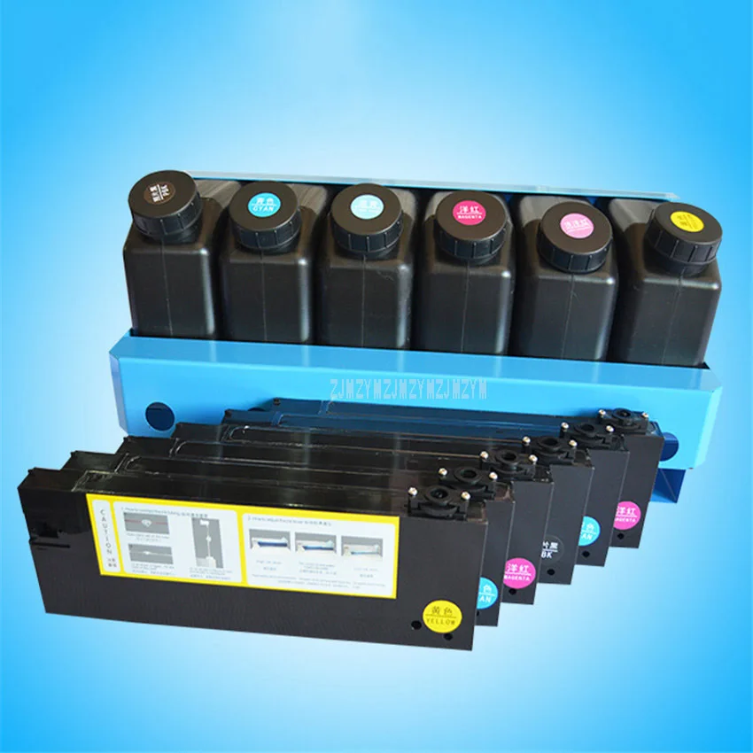 УФ картриджи для принтера Roland / Mimaki/Mutoh комплект поставки чернил (6 бутылок с 6