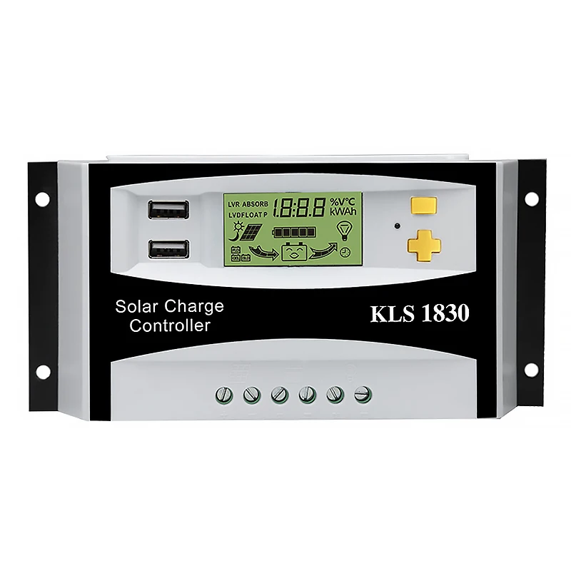 SUNYIMA ШИМ 12 В 24 30A Солнечный контроллер ЖК дисплей функция Dual USB 5VDC выход панели