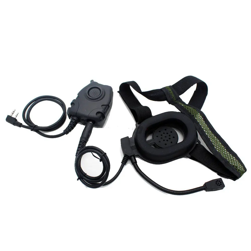 HD01 Z Тактический Bowman Elite II Гарнитура с PTT в стиле для Kenwood BaoFeng двухсторонняя радио