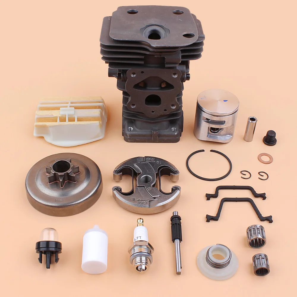 

44mm Cylinder Piston Clutch Drum Air Filter Oil Pump Kit For Husqvarna 450 445 E Gasoline Chainsaw Engine Motor Parts 544119802
