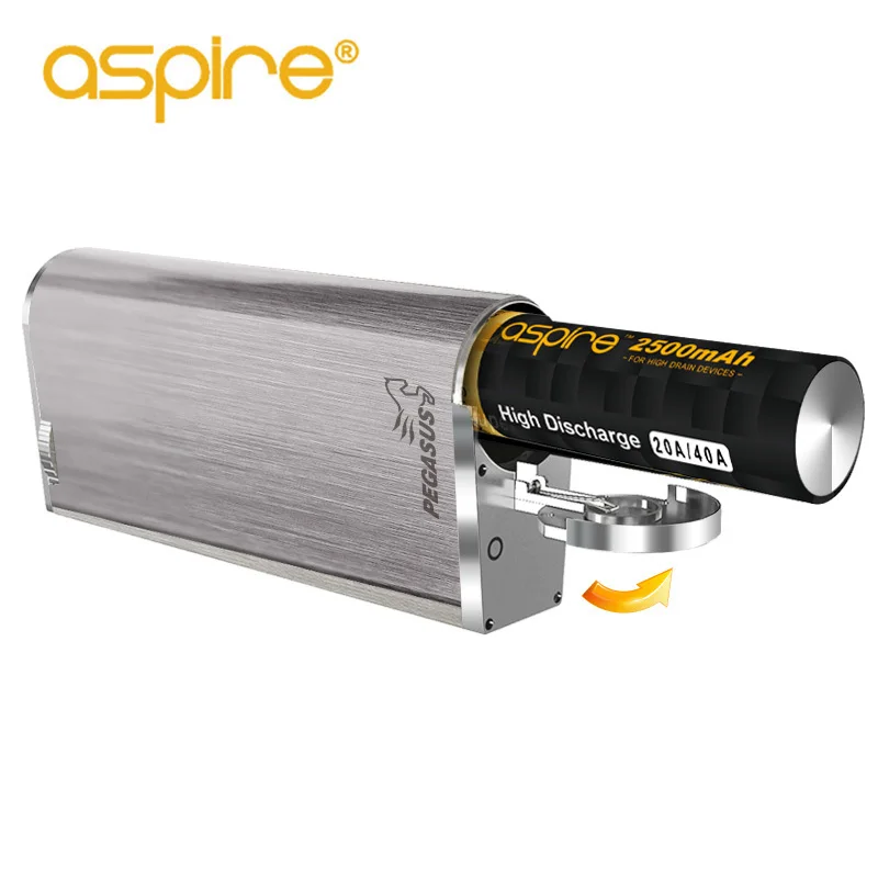 Электронная сигарета Mod Aspire Pegasus 70 Вт TC поле 0 86 дюймов дисплей Вдыхание пара Fit RTA