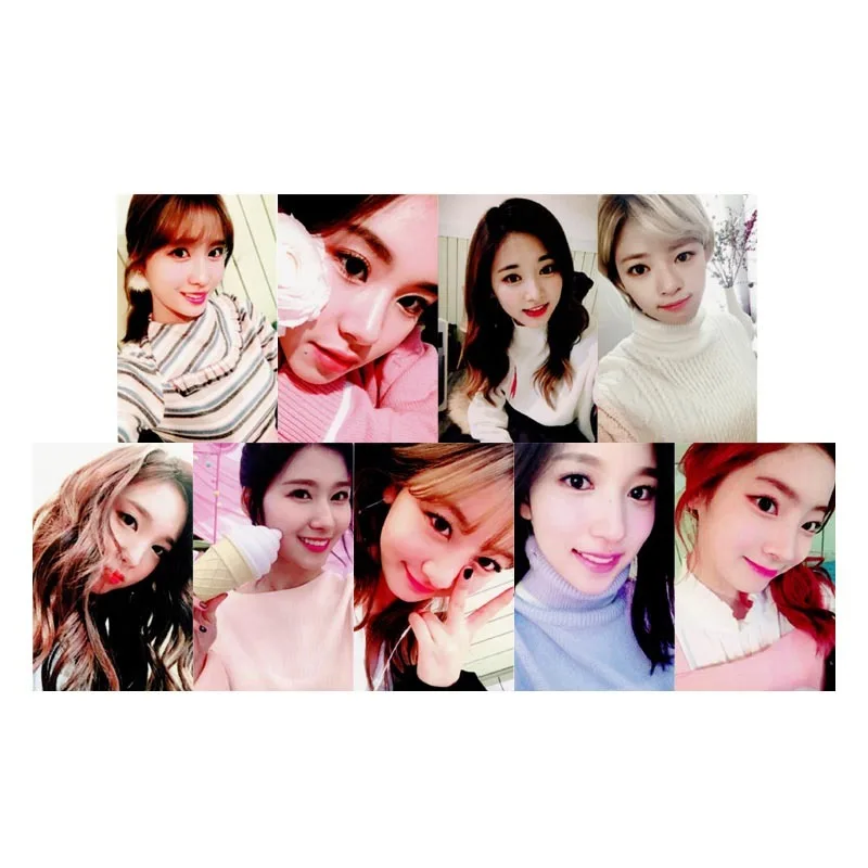 KPOP Twice LAND THE OPENING Album Фотокарта k-pop самодельные бумажные карты автограф Фотокарта XK455 - Цвет: XK406