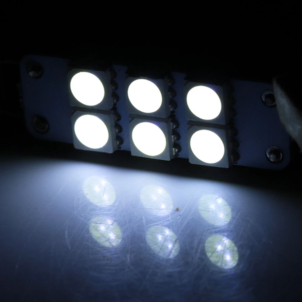 Автомобисветодиодный светодиодная жесткая петля 5050 6SMD 44 мм светодиодные лампы