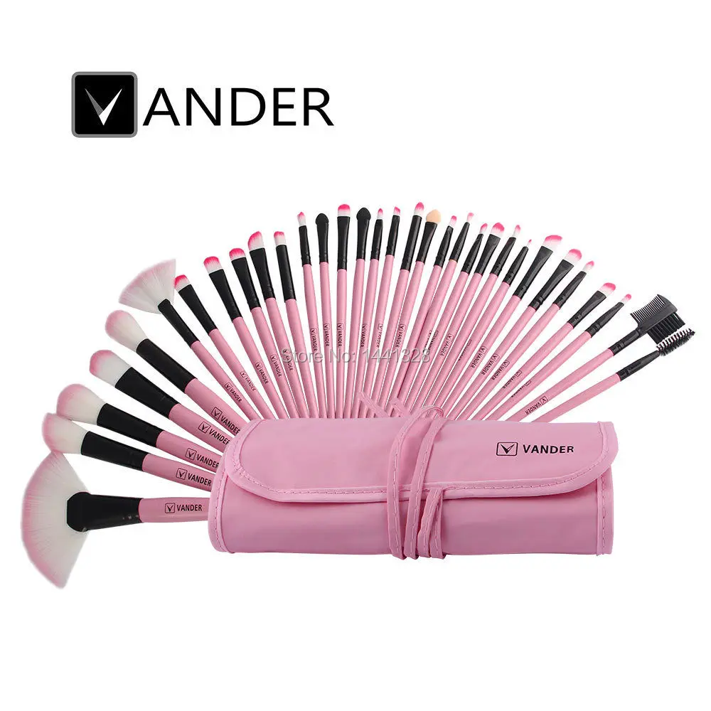 Профессиональный набор кистей для макияжа VANDER 11/32 шт. косметической основы пудры