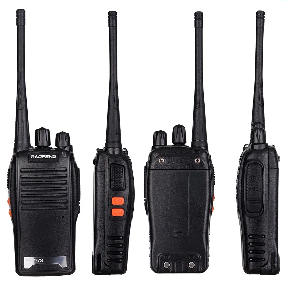 2 шт BAOFENG BF 777S иди и болтай Walkie Talkie радио UHF 5 Вт Портативный CB Baofeng PTT Comunicador 888S BF888S