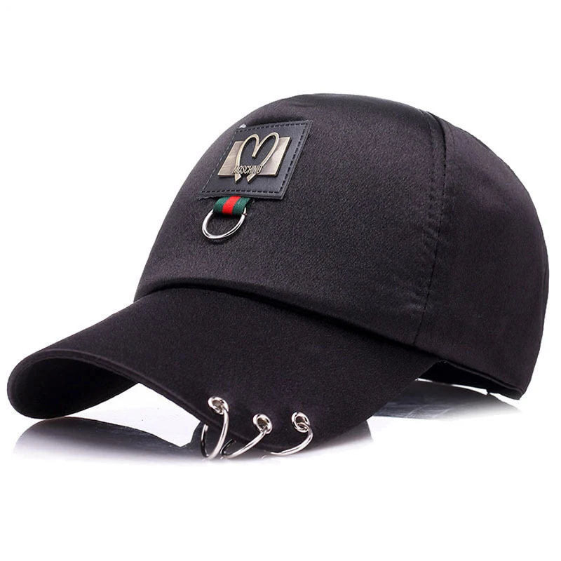 2018 кольцо Кепки Для женщин Бейсбол с золотые кольца Цвет Snapback хип-хоп Шапки для