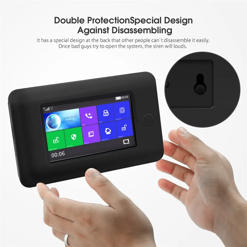 Digoo DG HAMA All Touch Screen Alexa Версия 433 МГц GSM и WIFI DIY Умный Дом Монитор Безопасности