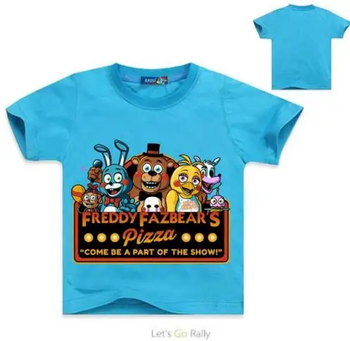 Новинка Детская футболка с рисунком Five Night At fnaf детская одежда для мальчиков