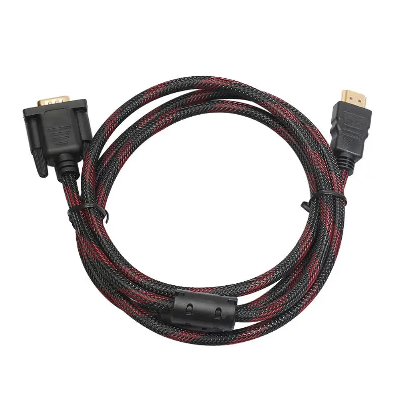 ALLOYSEED оплетка HD ТВ кабель видеографической матрицы Full мужчина до 15 Pin разъем VGA