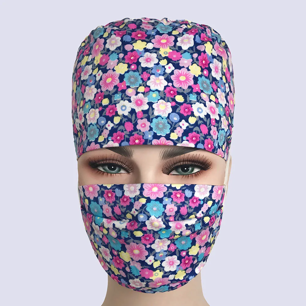 VIAOLI медицинские шапки красные хлопковые короткие/длинные волосы хирургический головной убор больничный доктор медицинская шляпа мужские шапки с маской