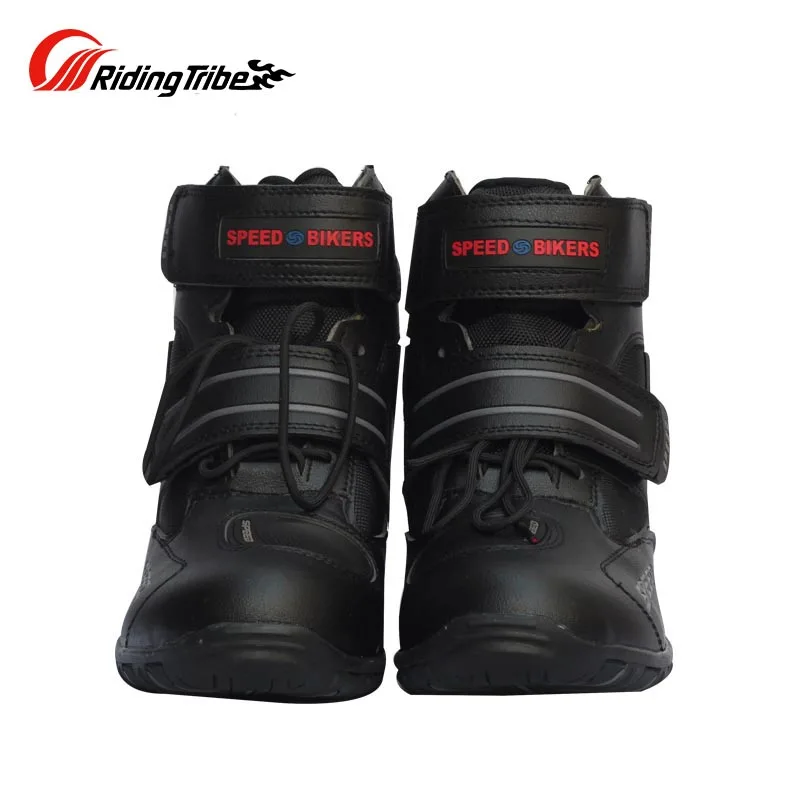 

Motorcycle Protections Shoes Men Foot Protectors Microfiber Leather Racing Motocross Motorbike Shift Riding Boots