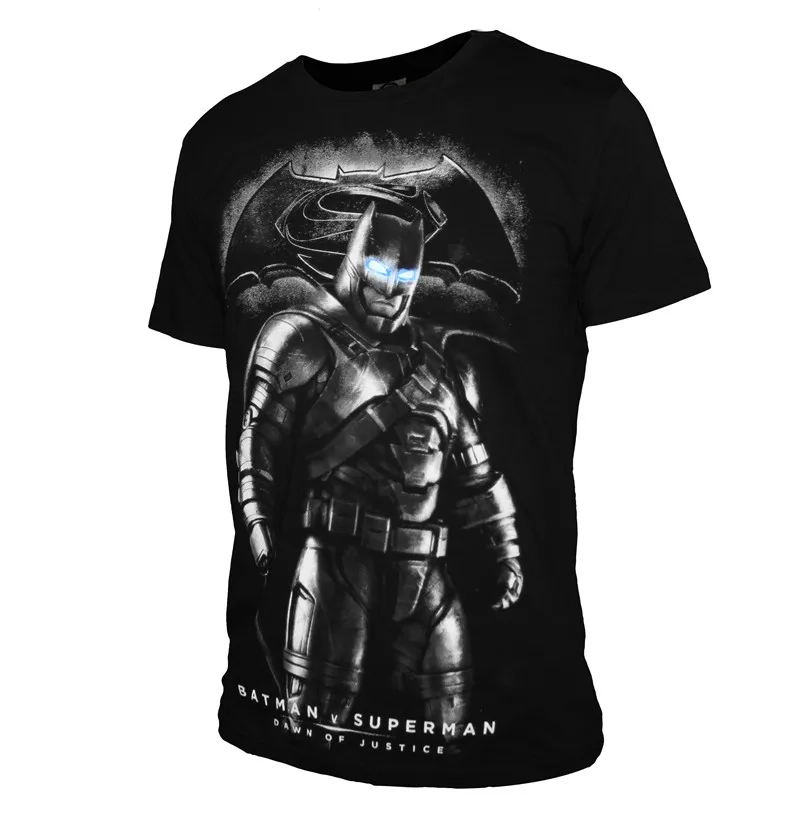 2017 Май Поэзия летом мужской Короткий Рукав Хлопок бэтмен против супермена