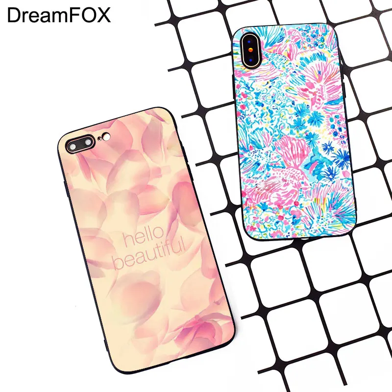 M166 красивый цветочный Черный силиконовый чехол для Apple iPhone 11 Pro XR XS Max X 8 7 6 6S Plus 5 5S 5G