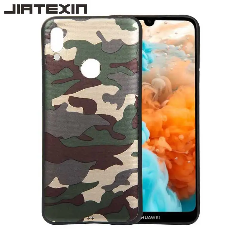 JIATEXIN камуфляжная серия для huawei Y6 (2019) чехол мягкий TPU Армейский Камуфляж шаблон Prime