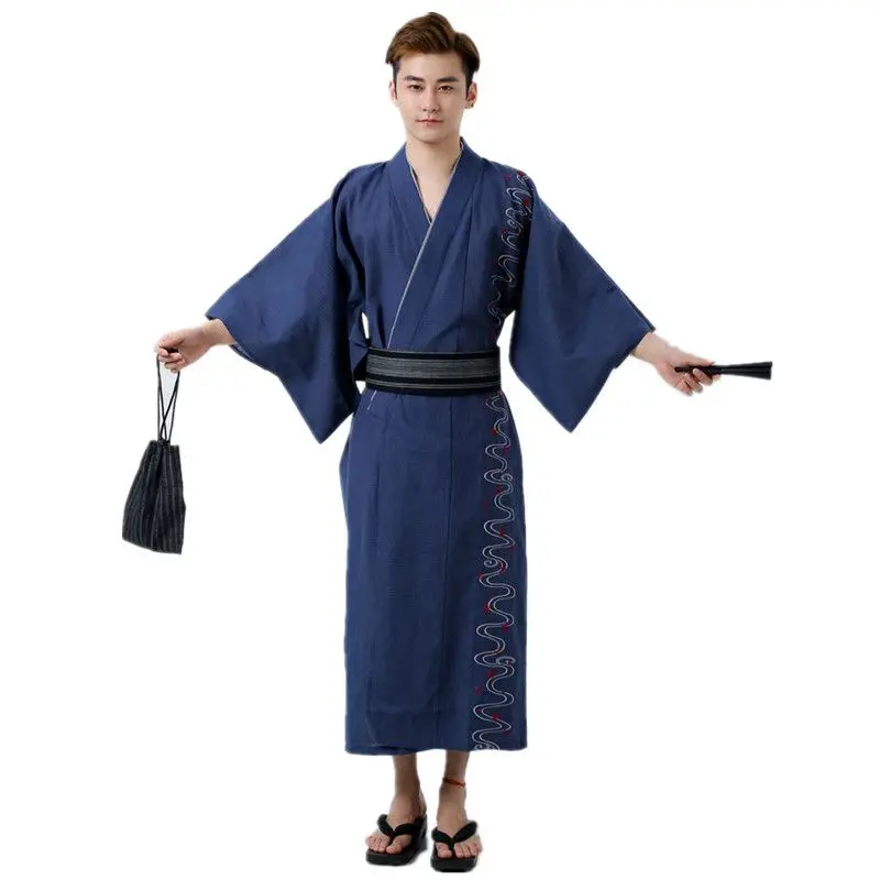 2019 зимнее мужское крутое традиционное японское кимоно мужской утепленный халат